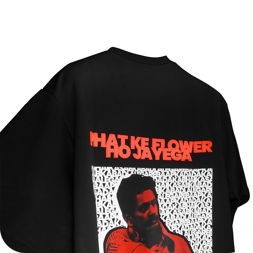 Phat Ke Flower Ho Jayega - Black